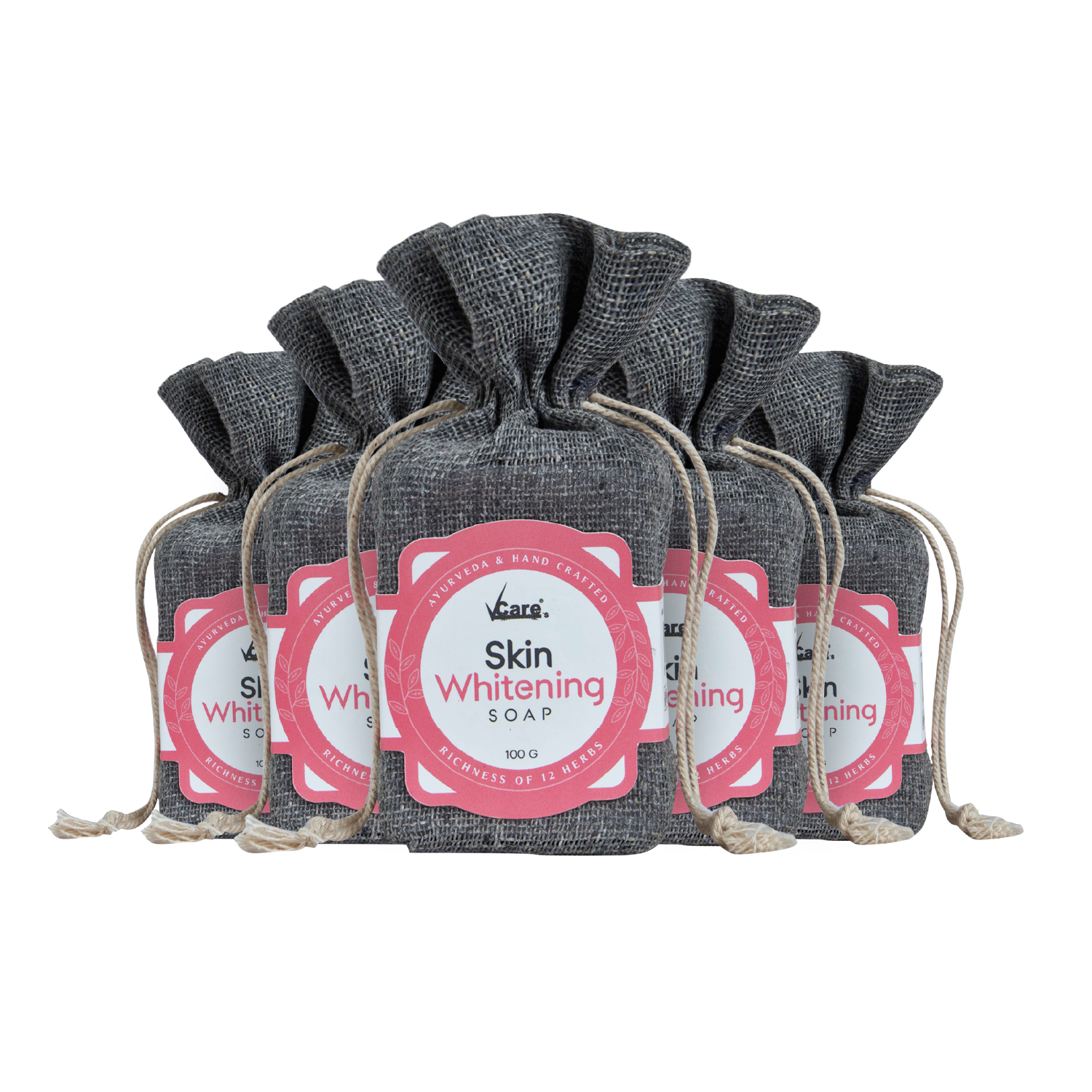 VCare Skin Whitening Soap – Herbal Glow Magic – Pack of 5